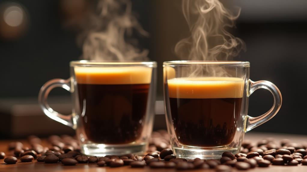 strong coffee shot