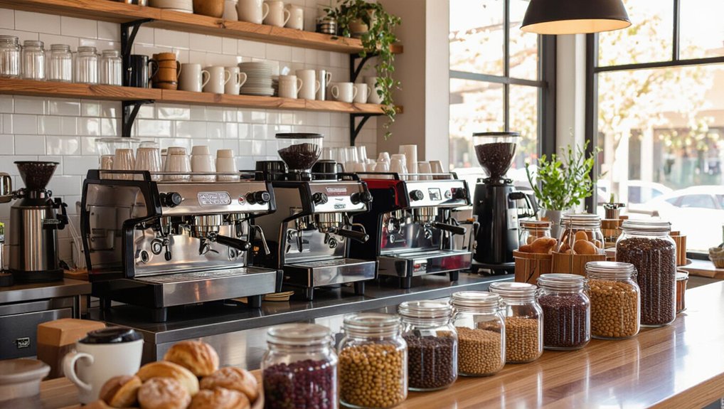 coffee shop equipment selection