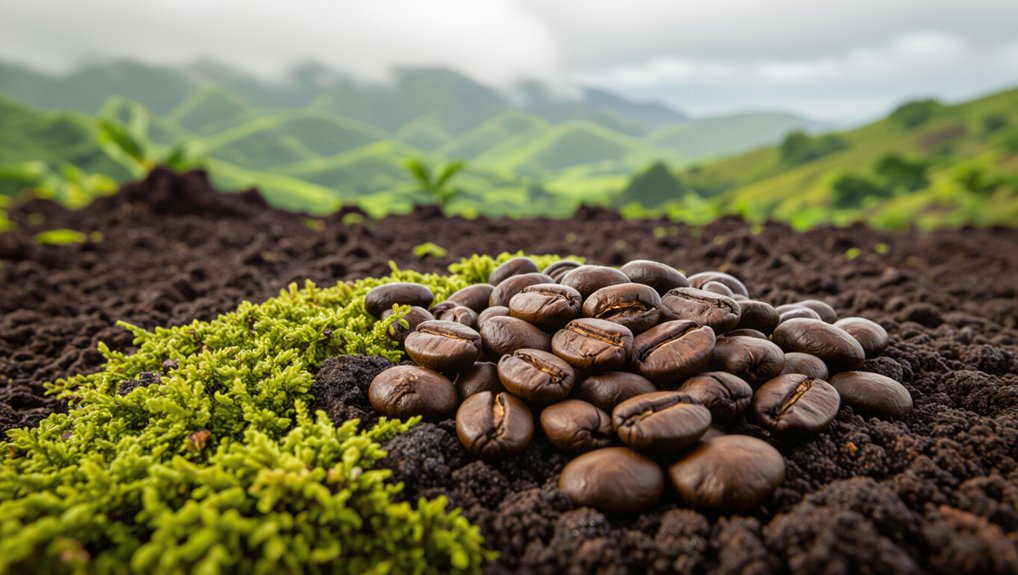 volcanic soil nurtures coffee