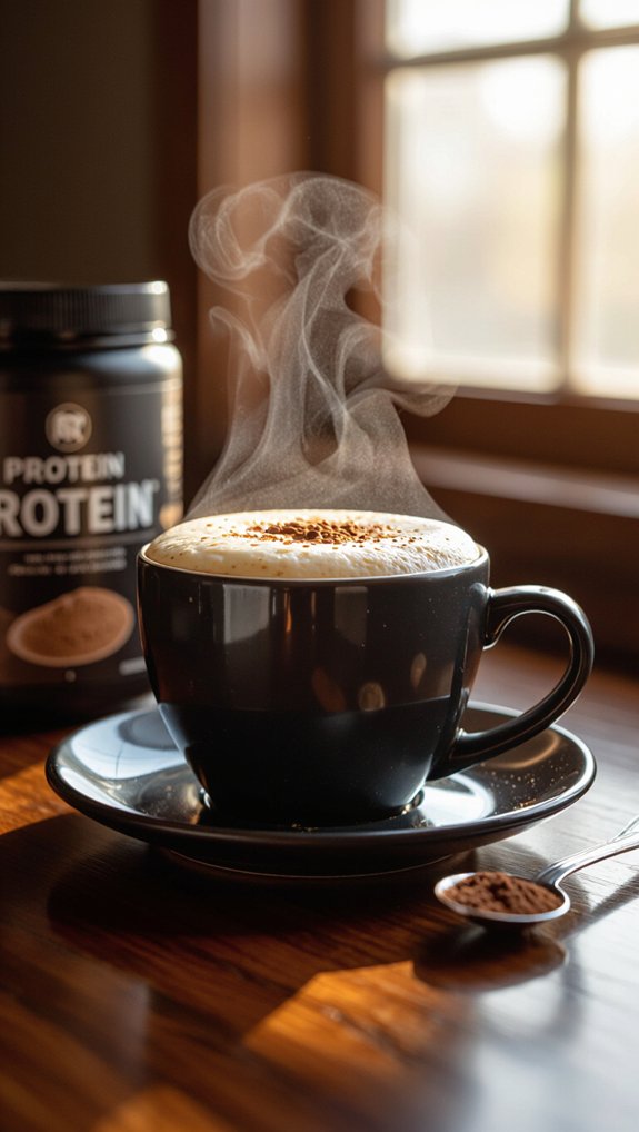 coffee blended with protein