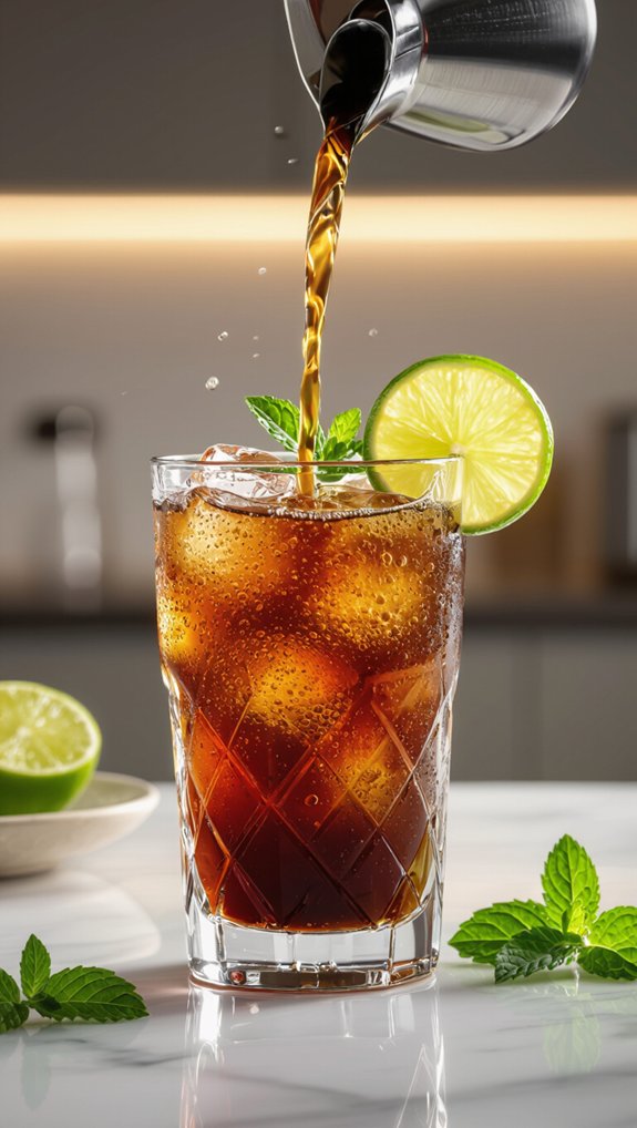 bitter sparkling espresso with citrus