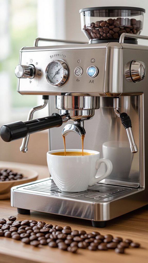 coarser grind lower pressure