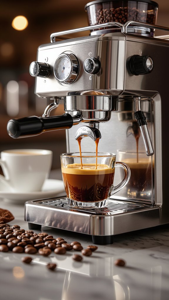lower brew pressure required