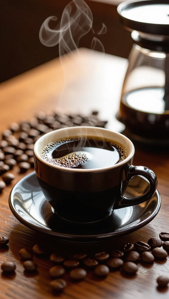 almost zero calorie plain coffee