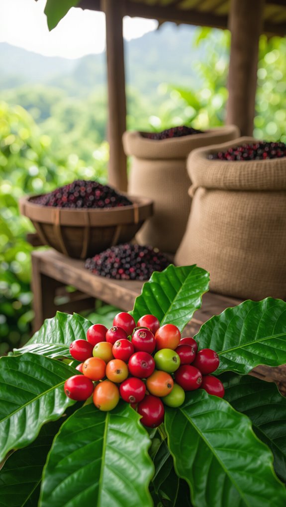 distinctive humid process indonesian coffee
