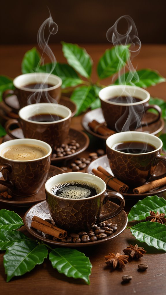 earthy low acidity full bodied spice