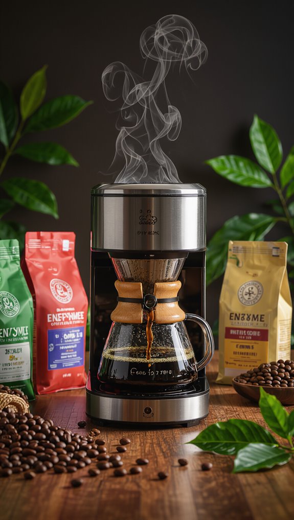 enzymatic enhanced specialty coffee production