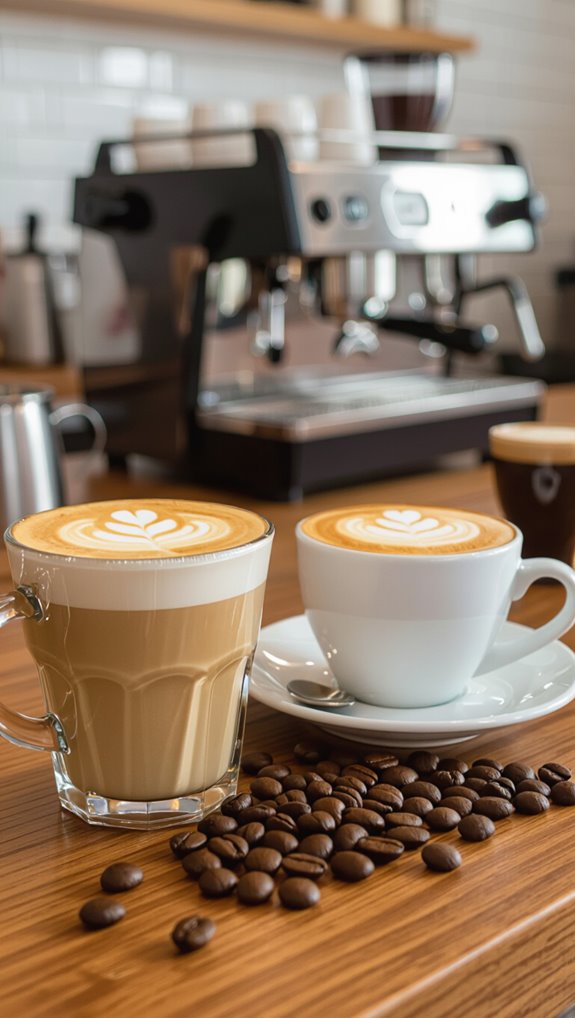 latte and cappuccino carbs