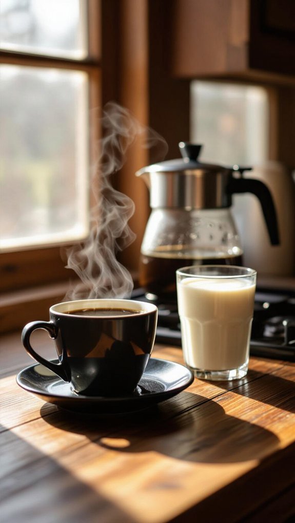 black coffee lasts longer