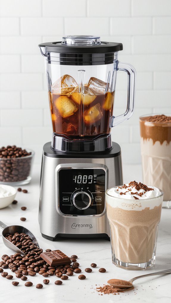 chilled dark roast frozencoffee