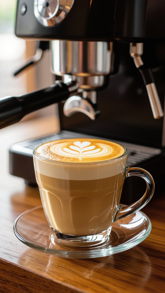 equal parts espresso and milk