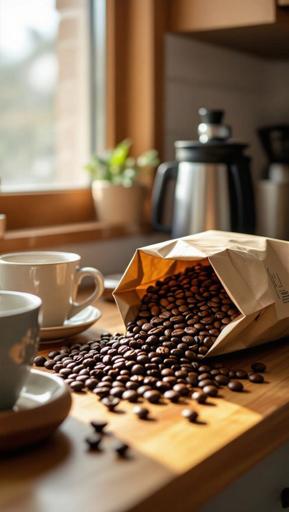 espresso grounds flavored decaf