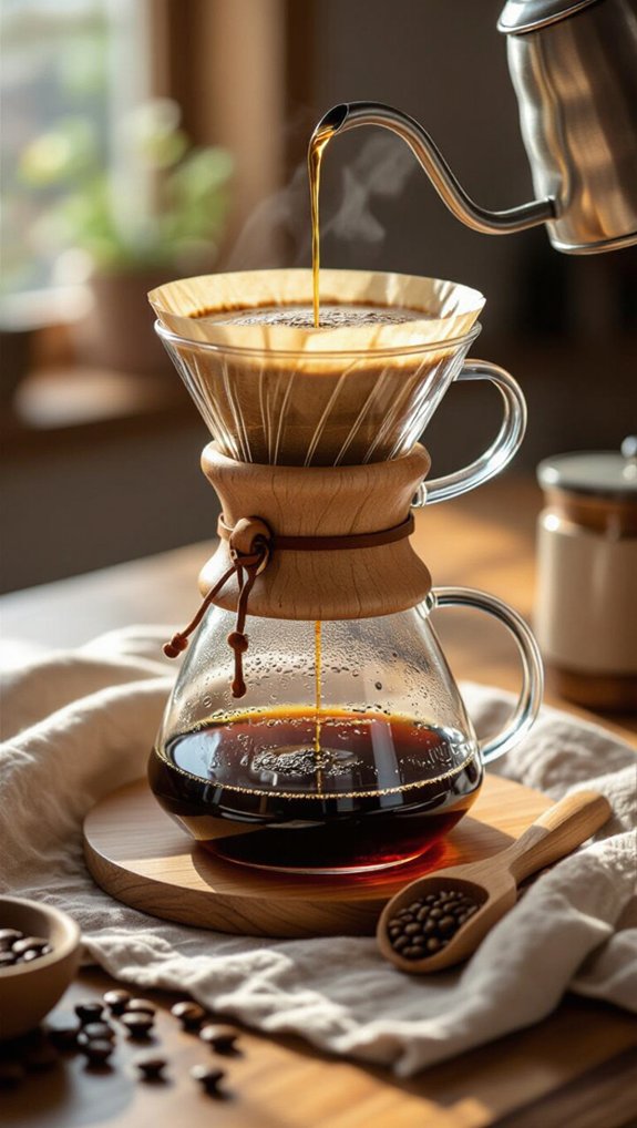 fresh beans precise pour technique