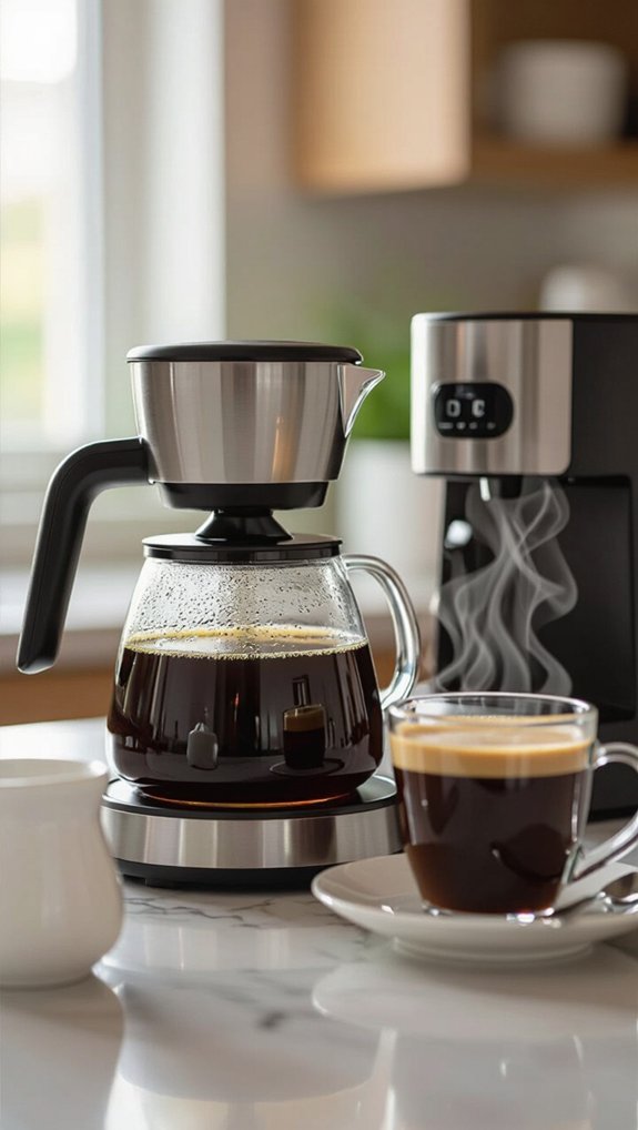 gently reheat brewed coffee