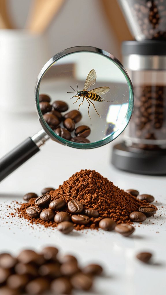 insect fragments in coffee