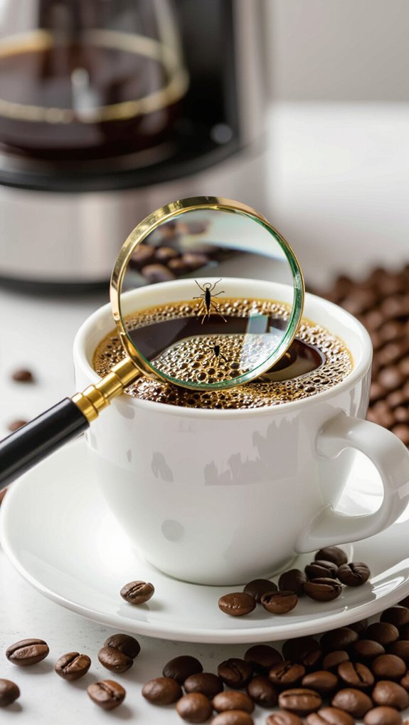 microscopic insect fragments present