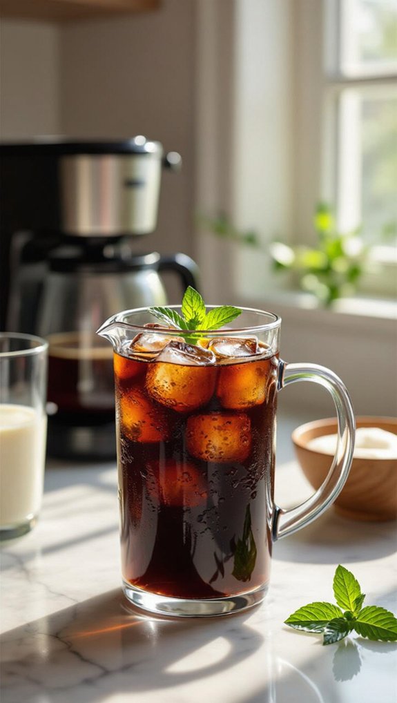 transform leftover coffee into iced