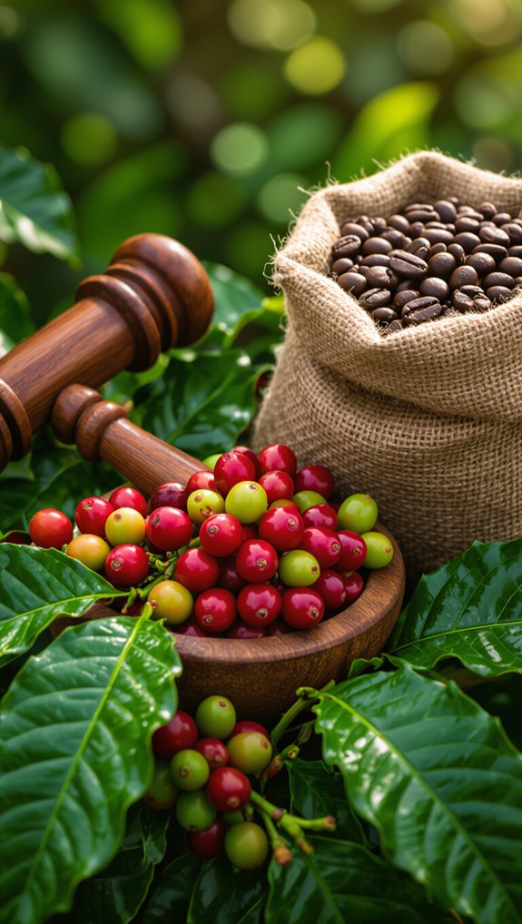 transparent graded traceable coffee commerce