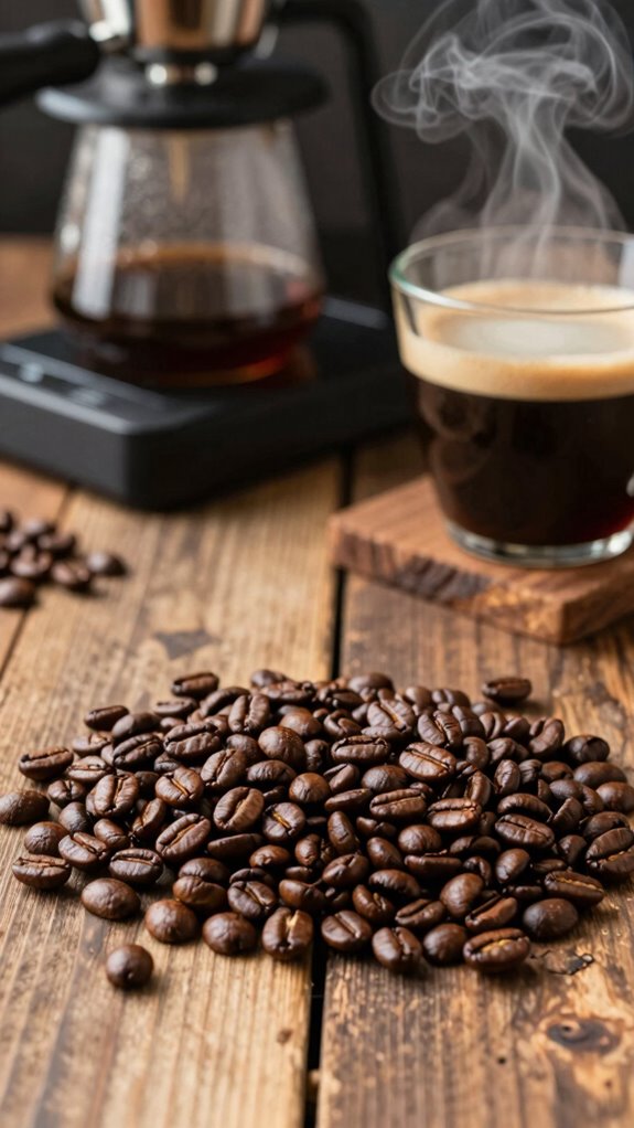 brighter more concentrated coffee flavor