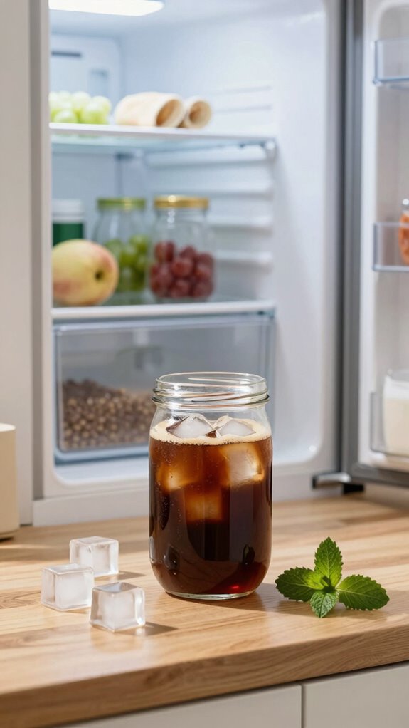 caffeine remains unchanged in fridge