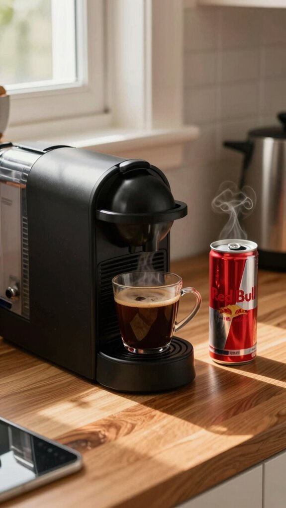 caffeine sugar calories compared