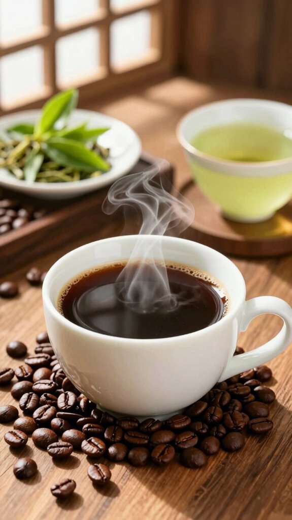 coffee edges out tea