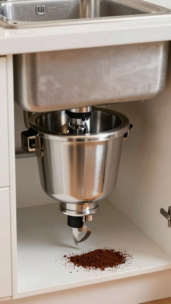 coffee grounds clog pipes