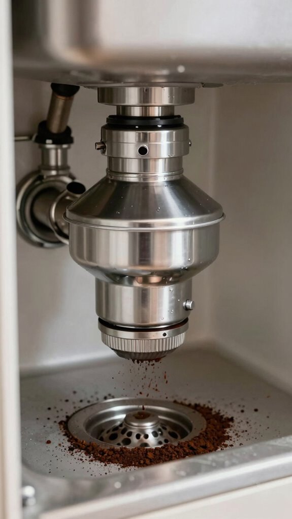 coffee grounds form sludge