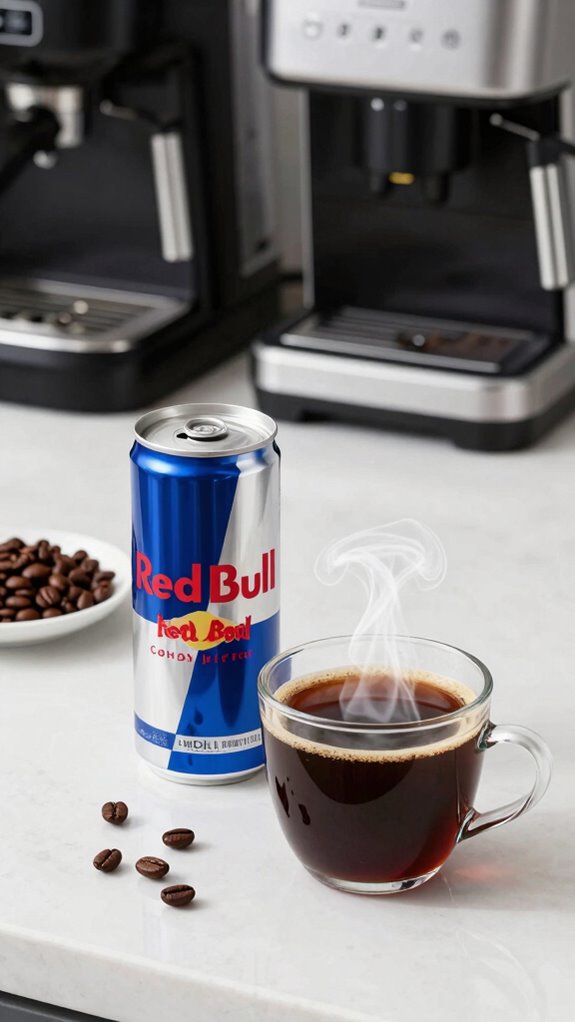 coffee healthier than red bull