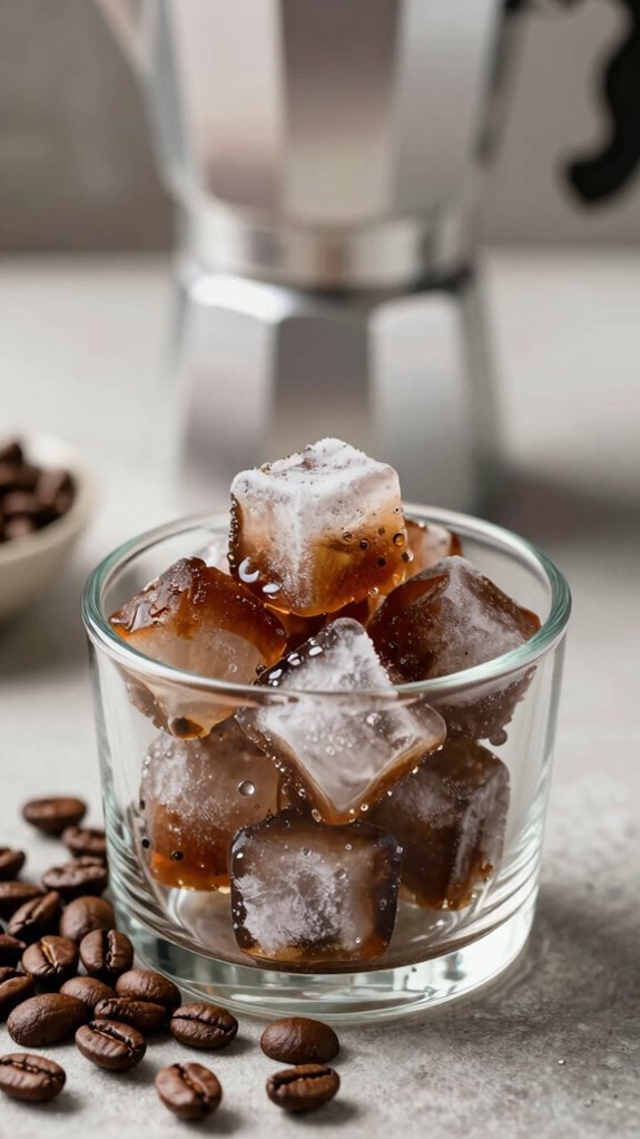 freeze cooled brewed coffee