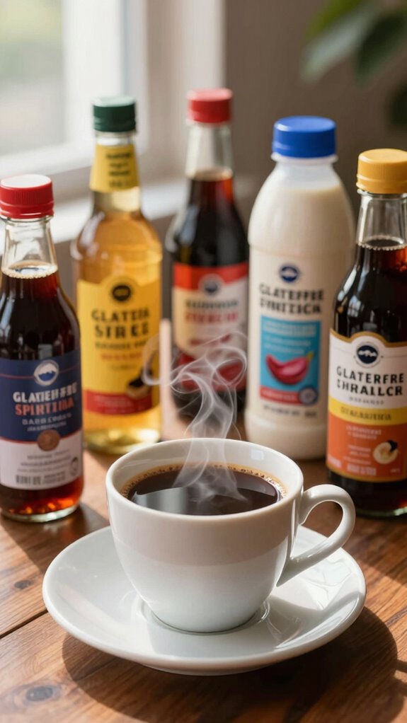 most flavored syrups gluten free