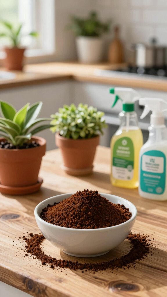 natural coffee grounds household uses