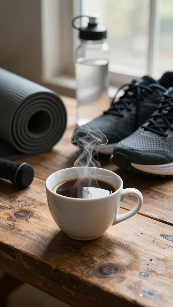 pre workout black coffee timing