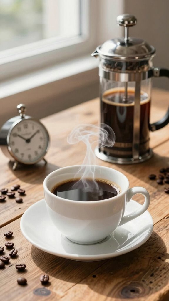 pre workout caffeine timing window