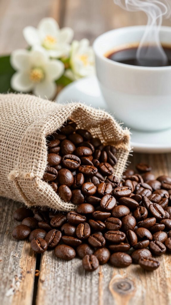 single dense rare coffee bean