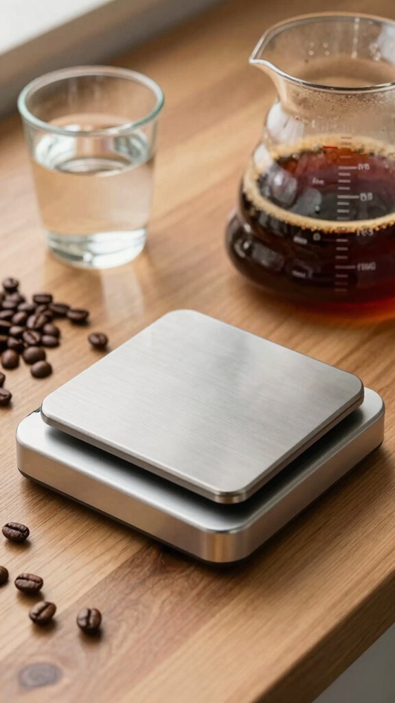 weigh beans for consistency