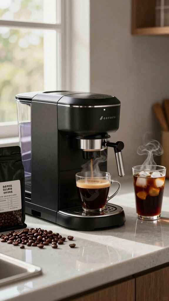 black varied coffees calorie free