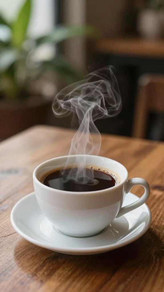 caffeine temporarily improves lung function