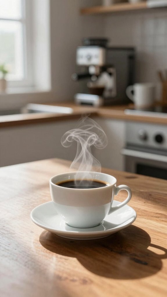 coffee consumed breaks fast