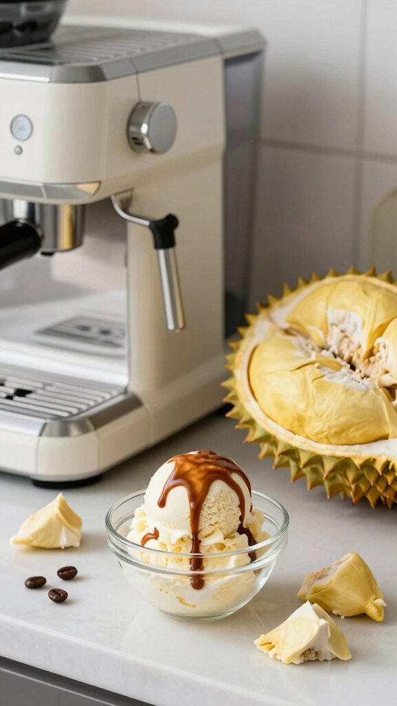 decaf durian affogato recipe