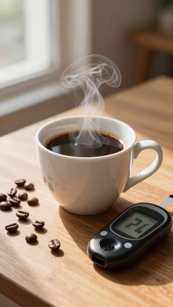 decaf largely spares glucose