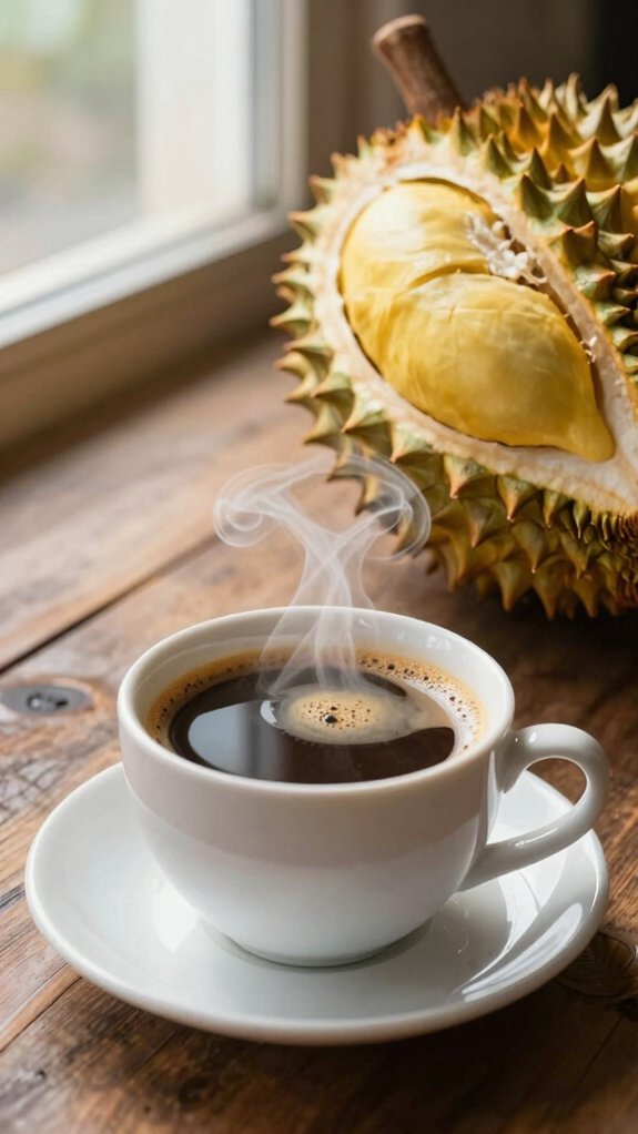 delay coffee after durian