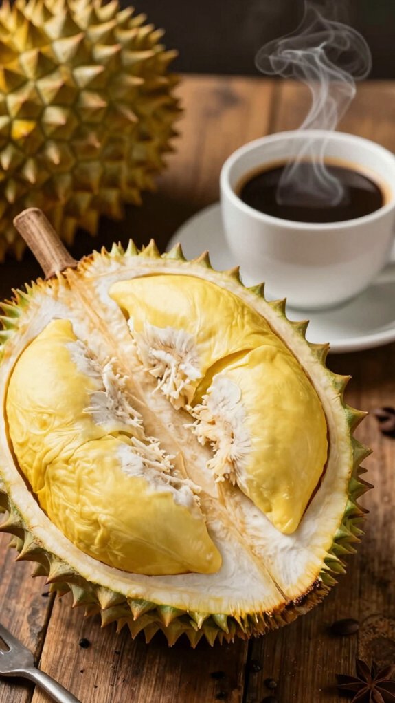 durian prolongs caffeine effects