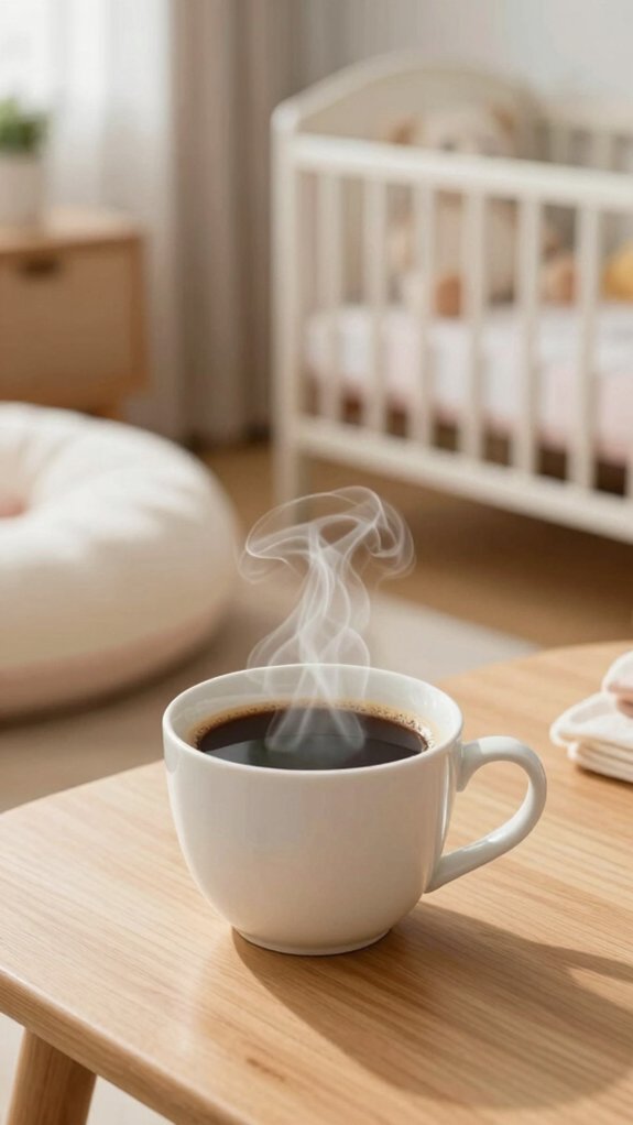 moderate caffeine while breastfeeding