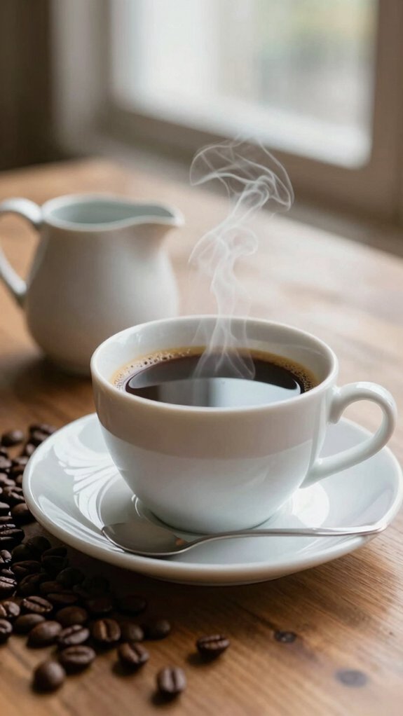 moderate plain coffee hydrated