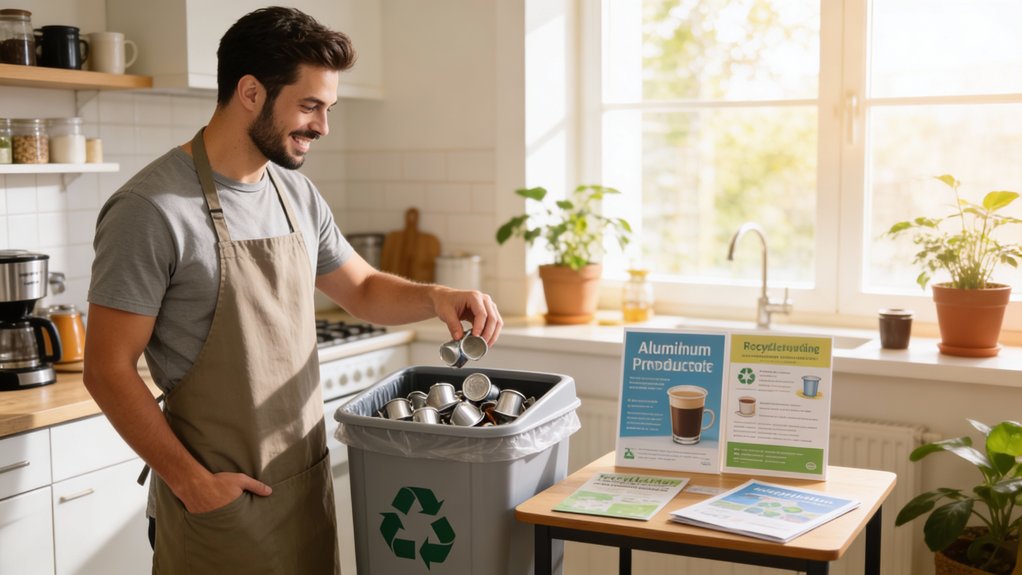 recycling aluminum coffee pods