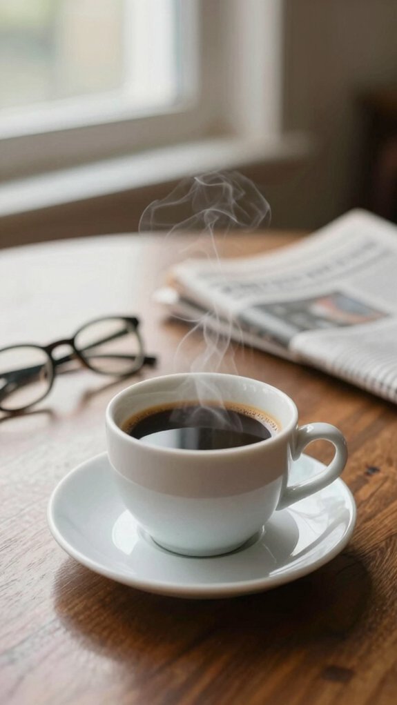 caffeine causes temporary vision blur