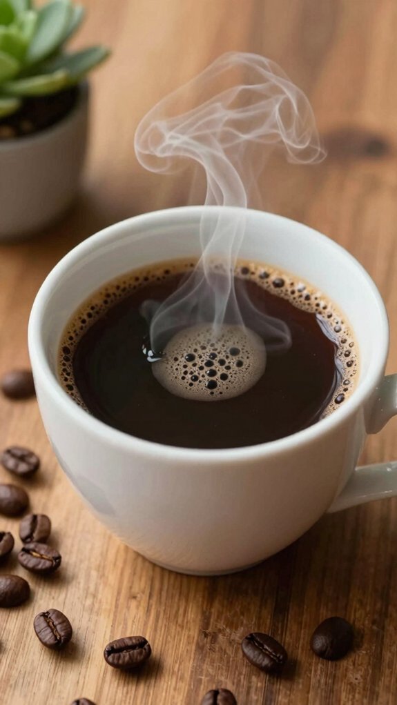 caffeine cortisol oil production