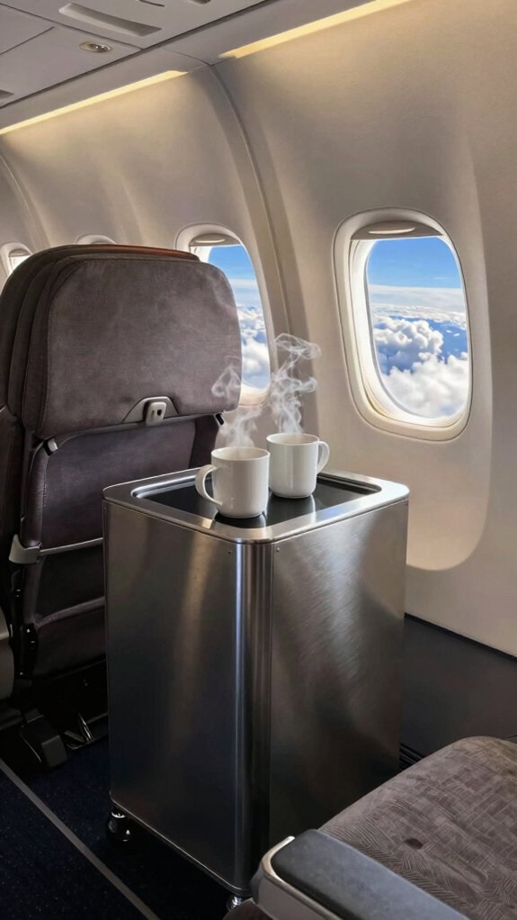 cautious about airplane coffee