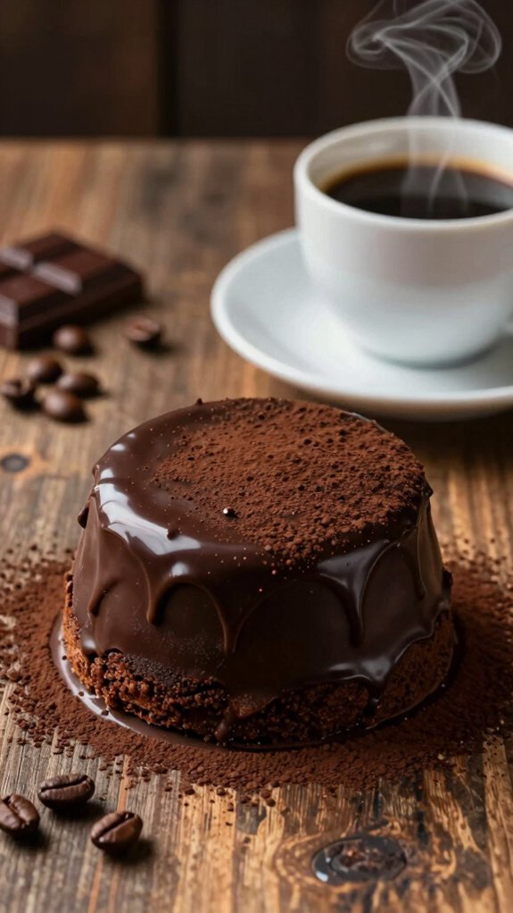 coffee enhances chocolate cake